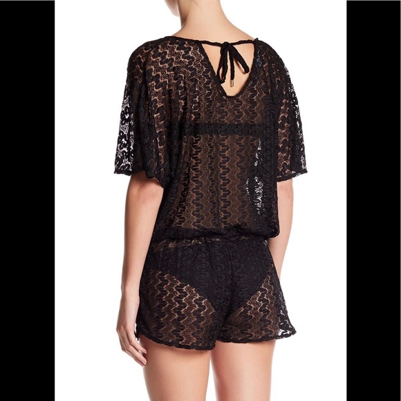 (Sold) Melissa Odabash Alyna Crochet Knit Romper - Picture 3 of 6